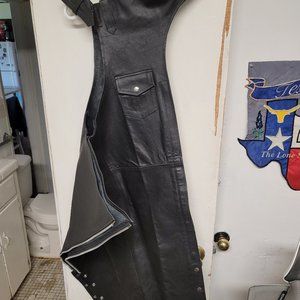 Men's Leather Motorcycle Chaps*Nice